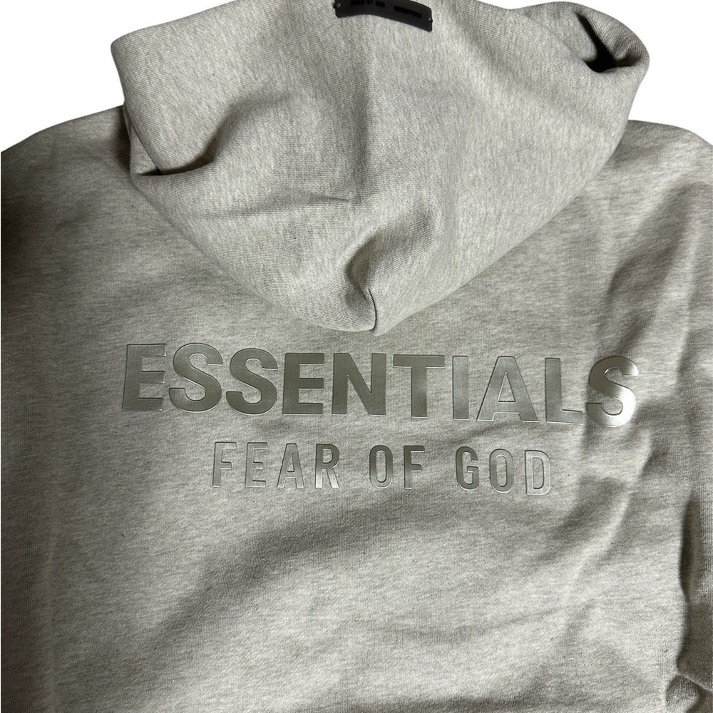 Fear of God ESSENTIALS Heather Stone Hoodie Classic Fit FW25 Extra Large - Picture 5 of 8